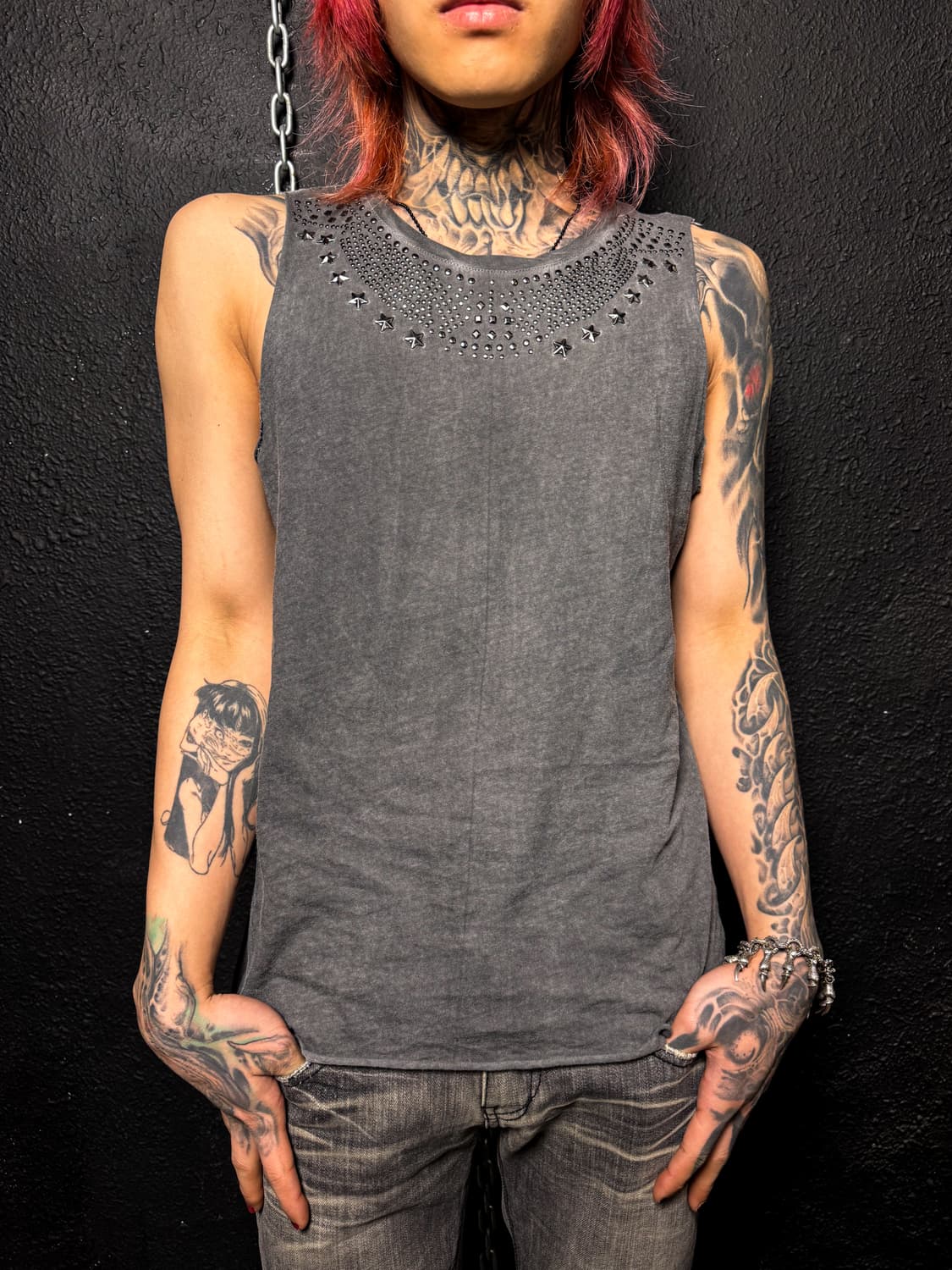 Stud Detail Sleeveless 상품이미지2