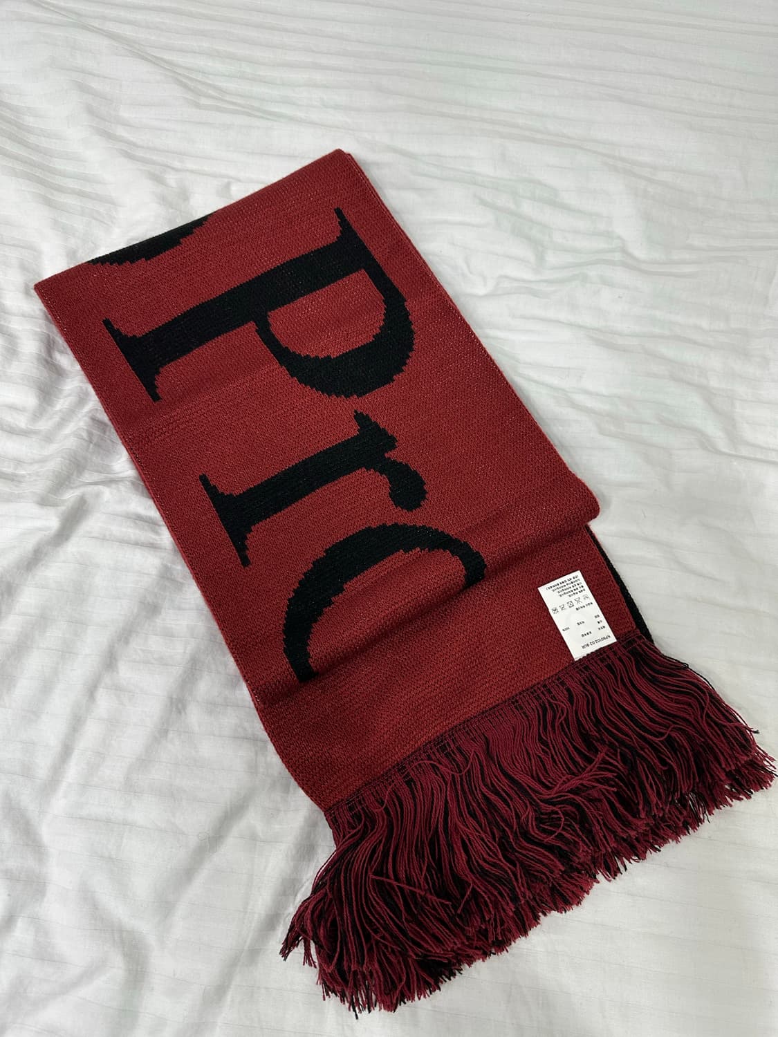 No problemo 버건디/블랙 스카프 급처 상품이미지4