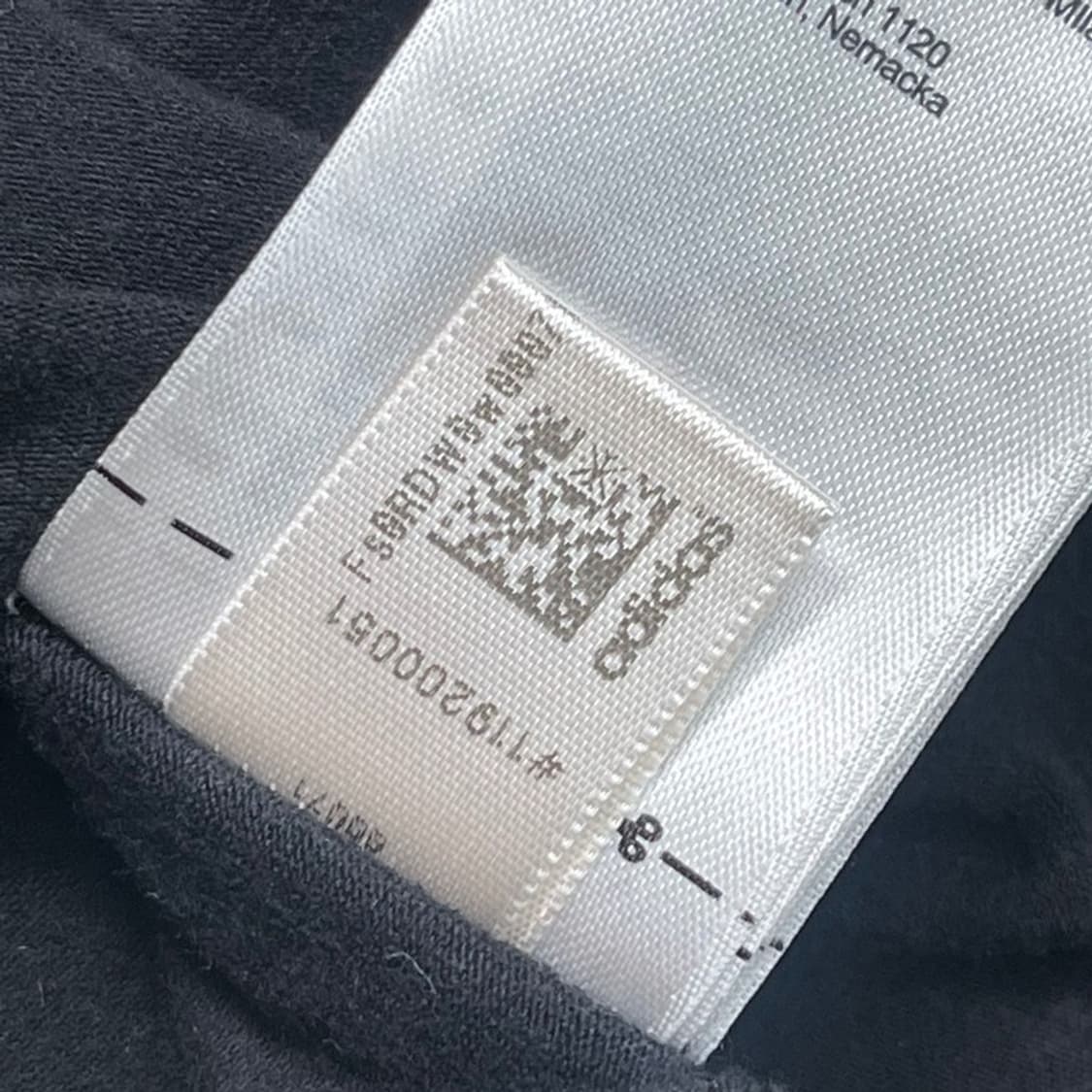  ADIDAS 파이어버드 빅로고 티셔츠 블랙 XS 상품이미지6