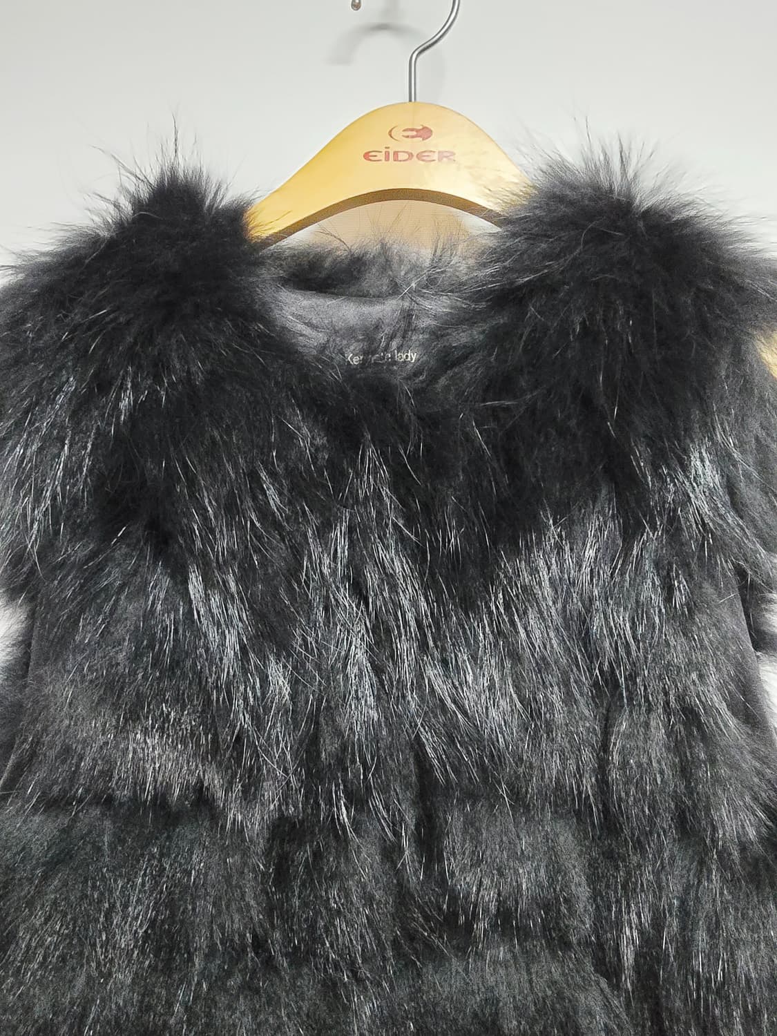 kenneth lady블랙 퍼 베스트 조끼 상품이미지2