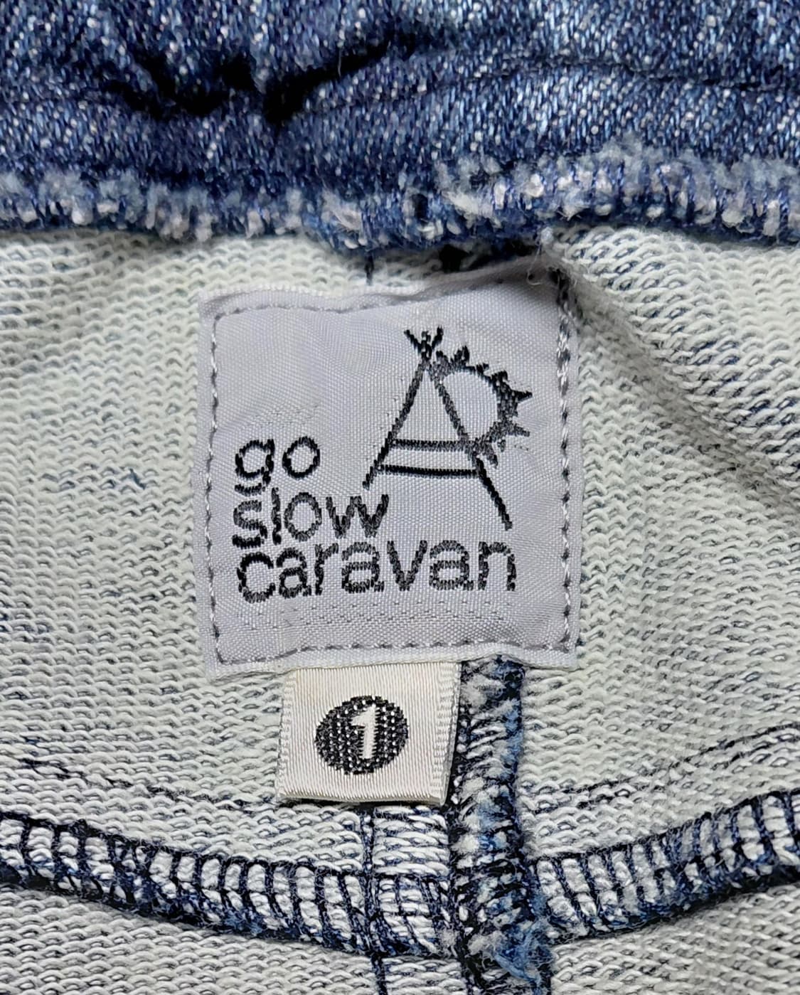 [1/26~28] Go Slow Caravan 패치워크 데님 밴딩 스커트 상품이미지4