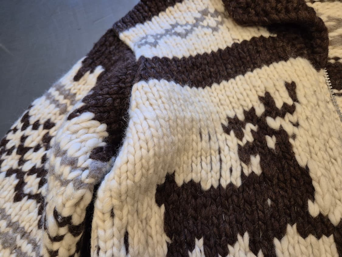 90s 헤비울 코위찬 짚업 상품이미지7