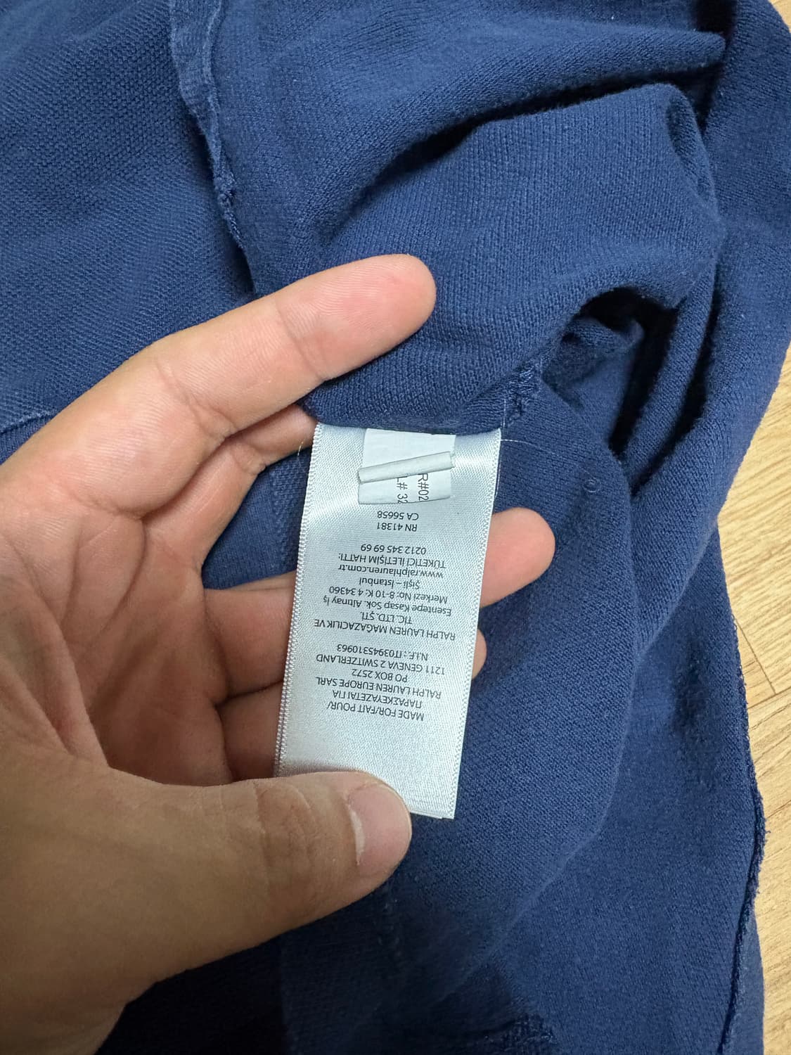 폴로 긴팔티 네이비 상품이미지4