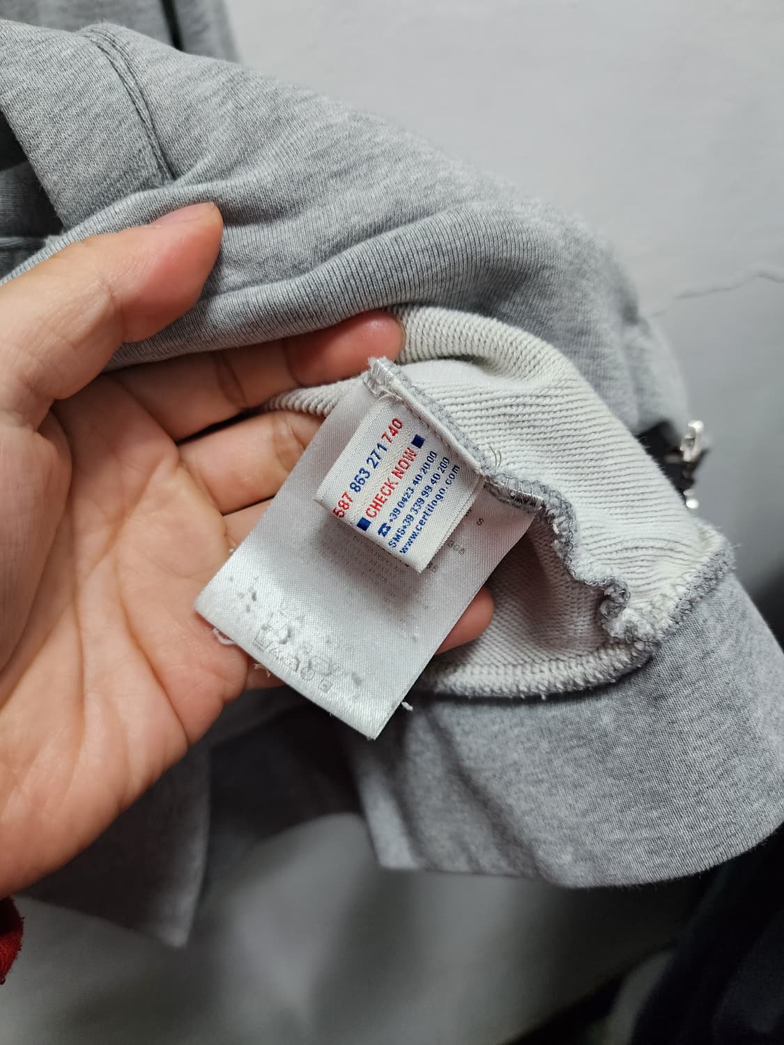 몽클레어 전투용 그레이 집업 상품이미지6