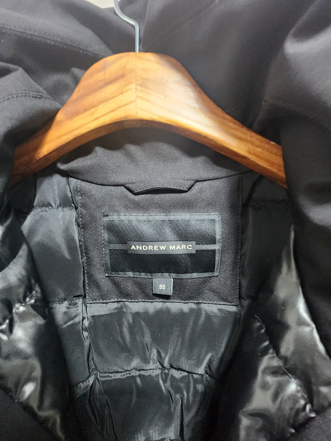 ANDREW MARC블랙 하이넥 패딩 점퍼 상품이미지5