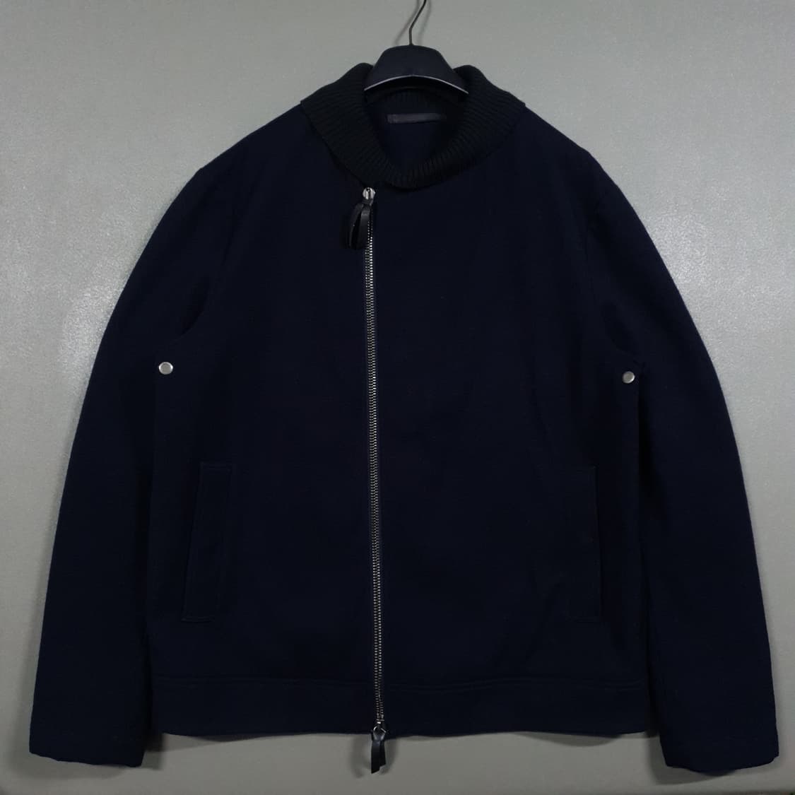 실측 XL) 조르지오 아르마니 고급 카센티노 울 블루종 자켓 상품이미지1