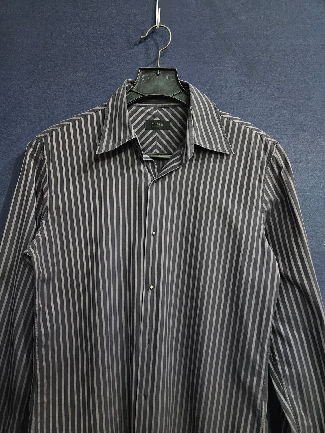 타임옴므 스트라이프 줄무늬 남성 슬림핏 95 긴팔셔츠  상품이미지7