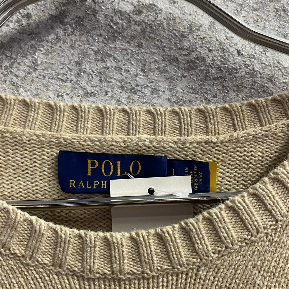 폴로 랄프로렌 신형 qr 네이비포니 베이지 니트 B4203  상품이미지3