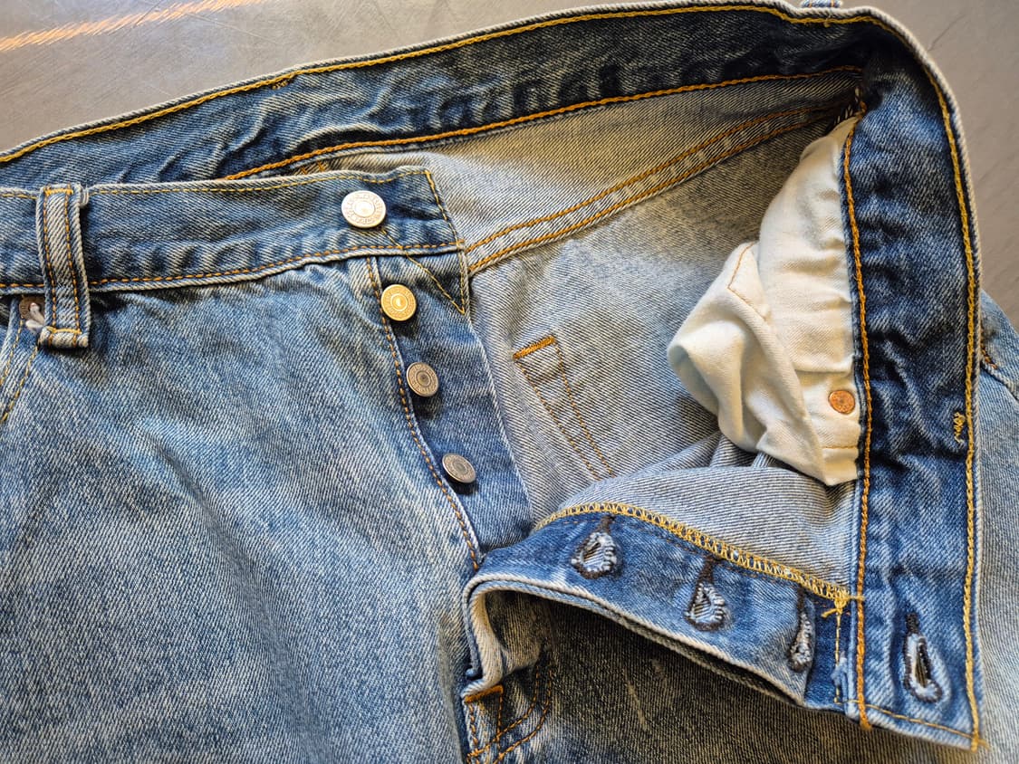 리바이스 501 하드 디스트레스드 팬츠 상품이미지7