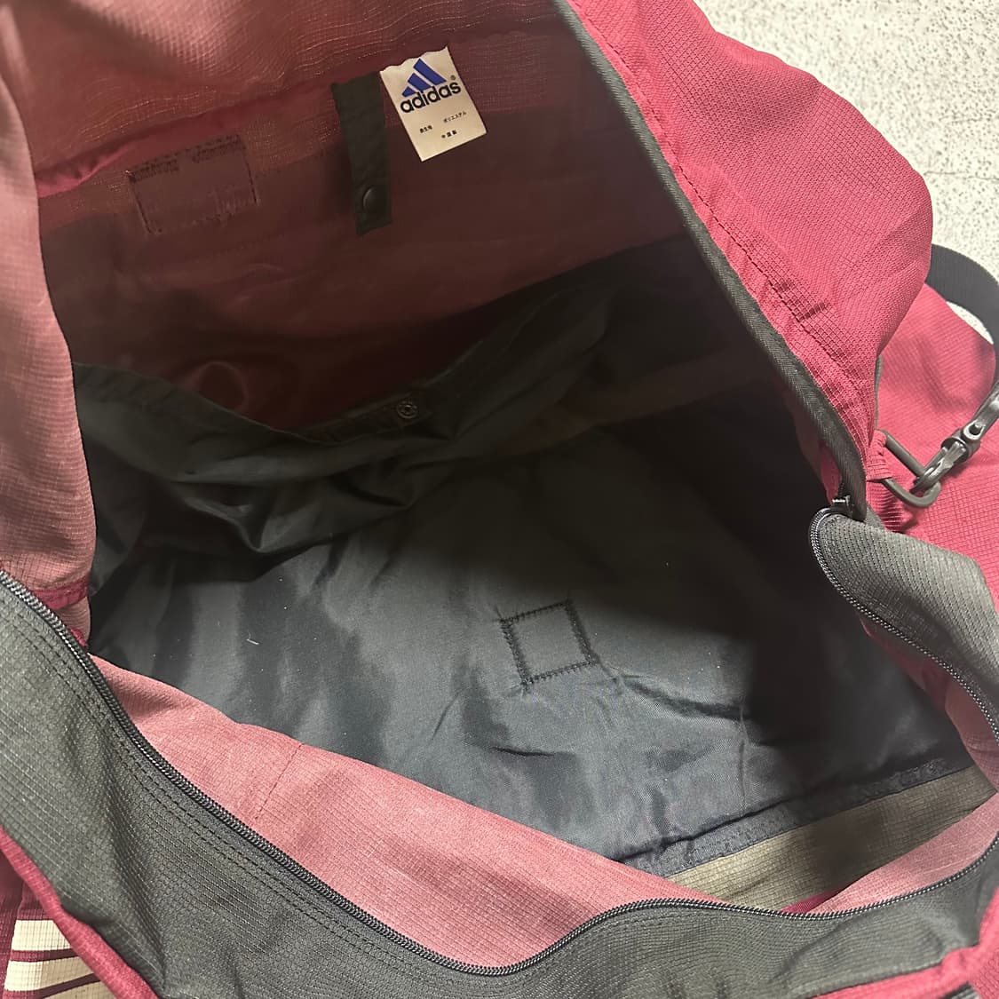 ✨ (바배) 아디다스 올드스쿨 버건디 짐백  더블백 크로스백  상품이미지6