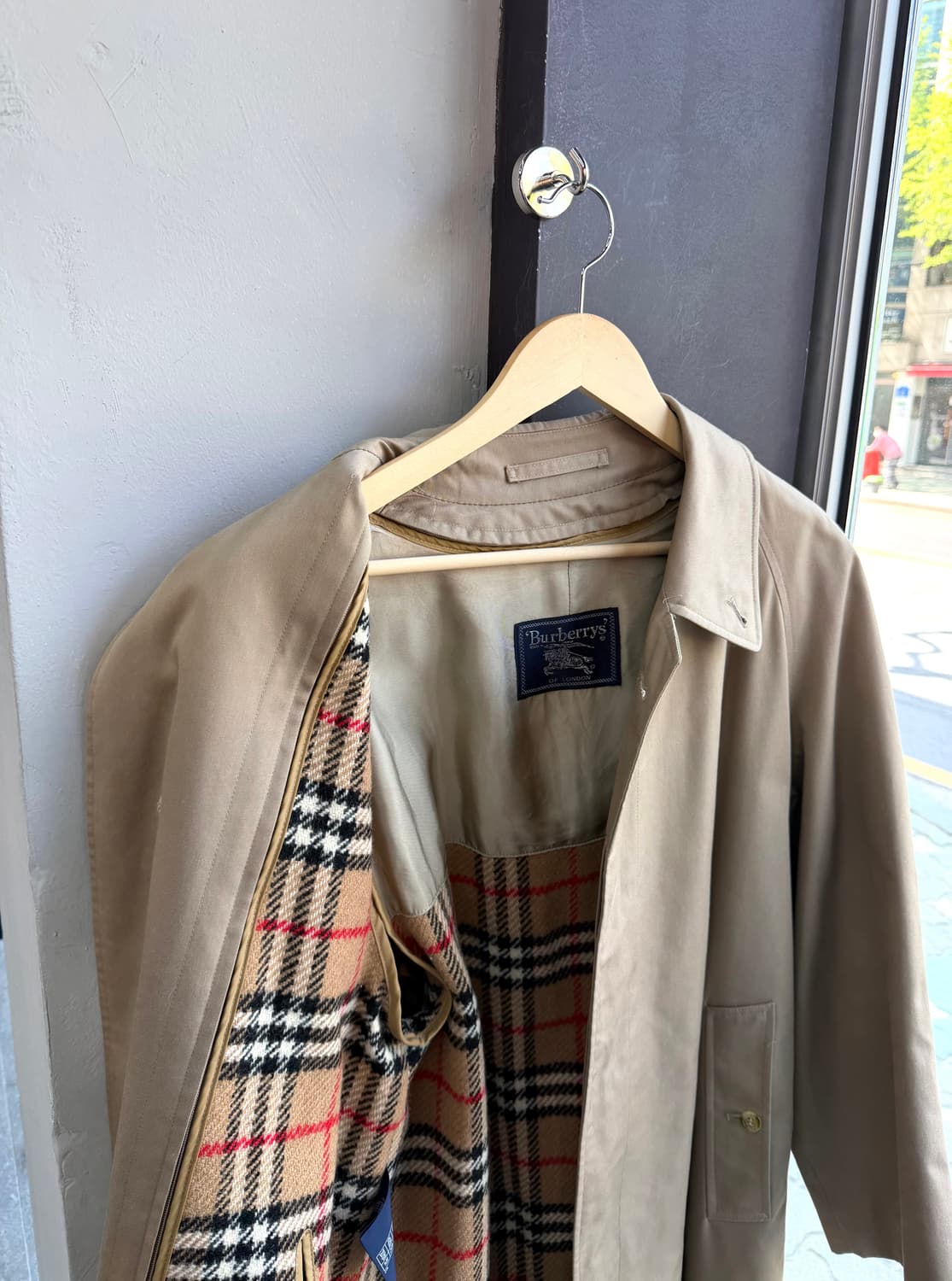 S/ 버버리 울라이닝 개버딘 브라이튼 맥코트 상품이미지6