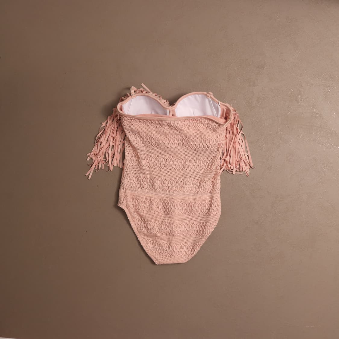 일본빈티지 그물 프린지 원피스 비키니 A845 상품이미지4
