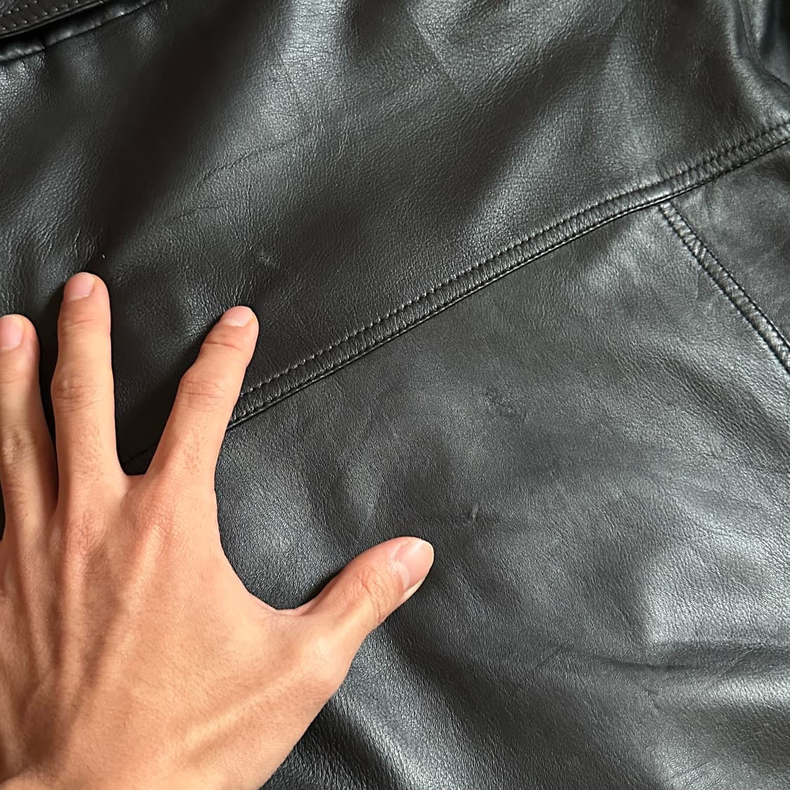 Mr. Looper sheep skin leather car coat 상품이미지10