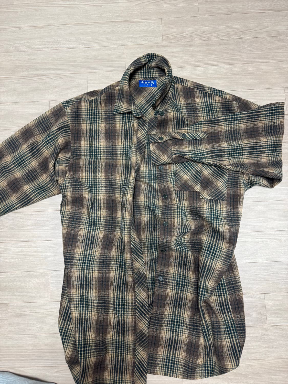 아더에러 울 체크코트  상품이미지1