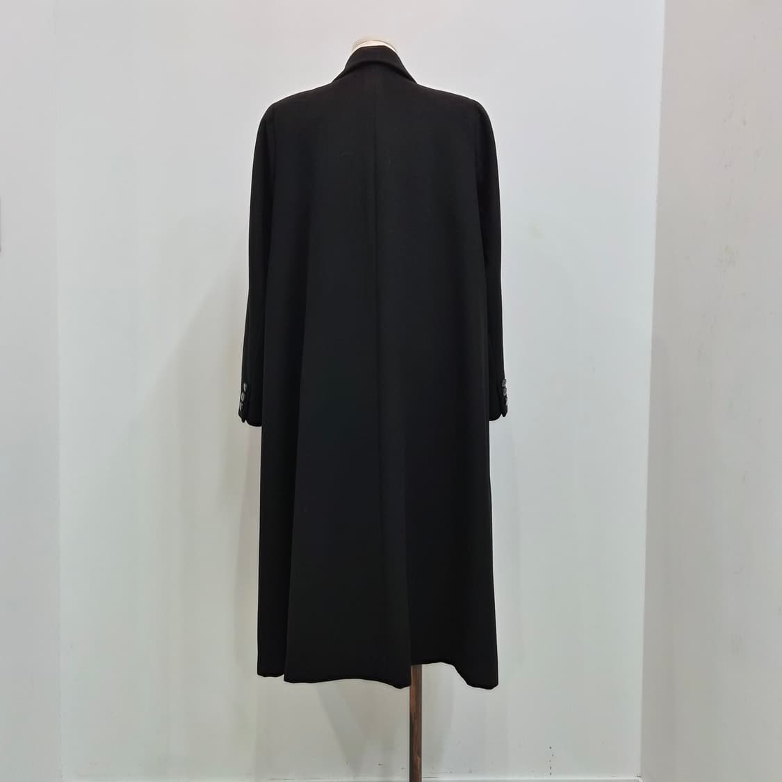 100% 스코틀랜드산 캐시미어 블랙 롱코트 상품이미지9