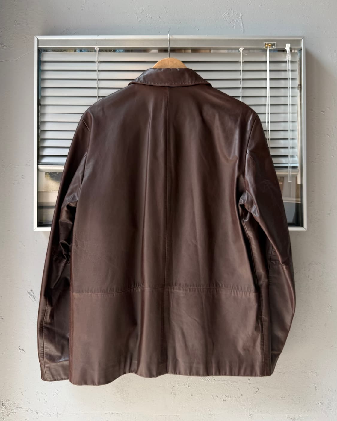 HUGO BOSS brown calfskin leather jacket 상품이미지7
