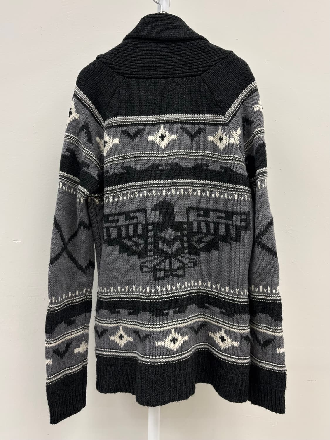 빈티지 블랙 그레이 노르딕 가디건 상품이미지6