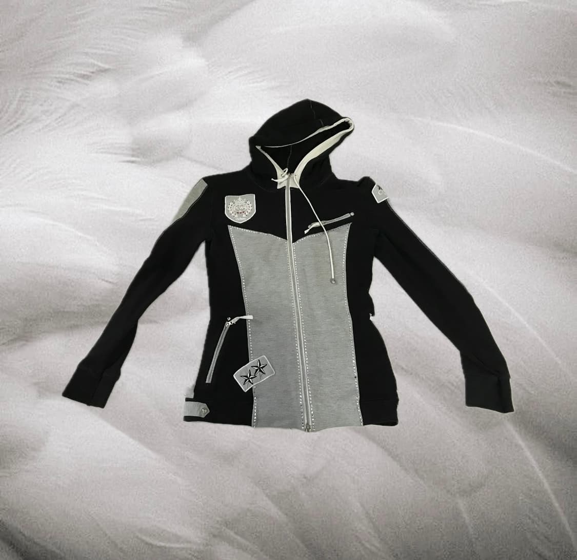 Vtg 스포티 큐빅 후드집업 상품이미지1