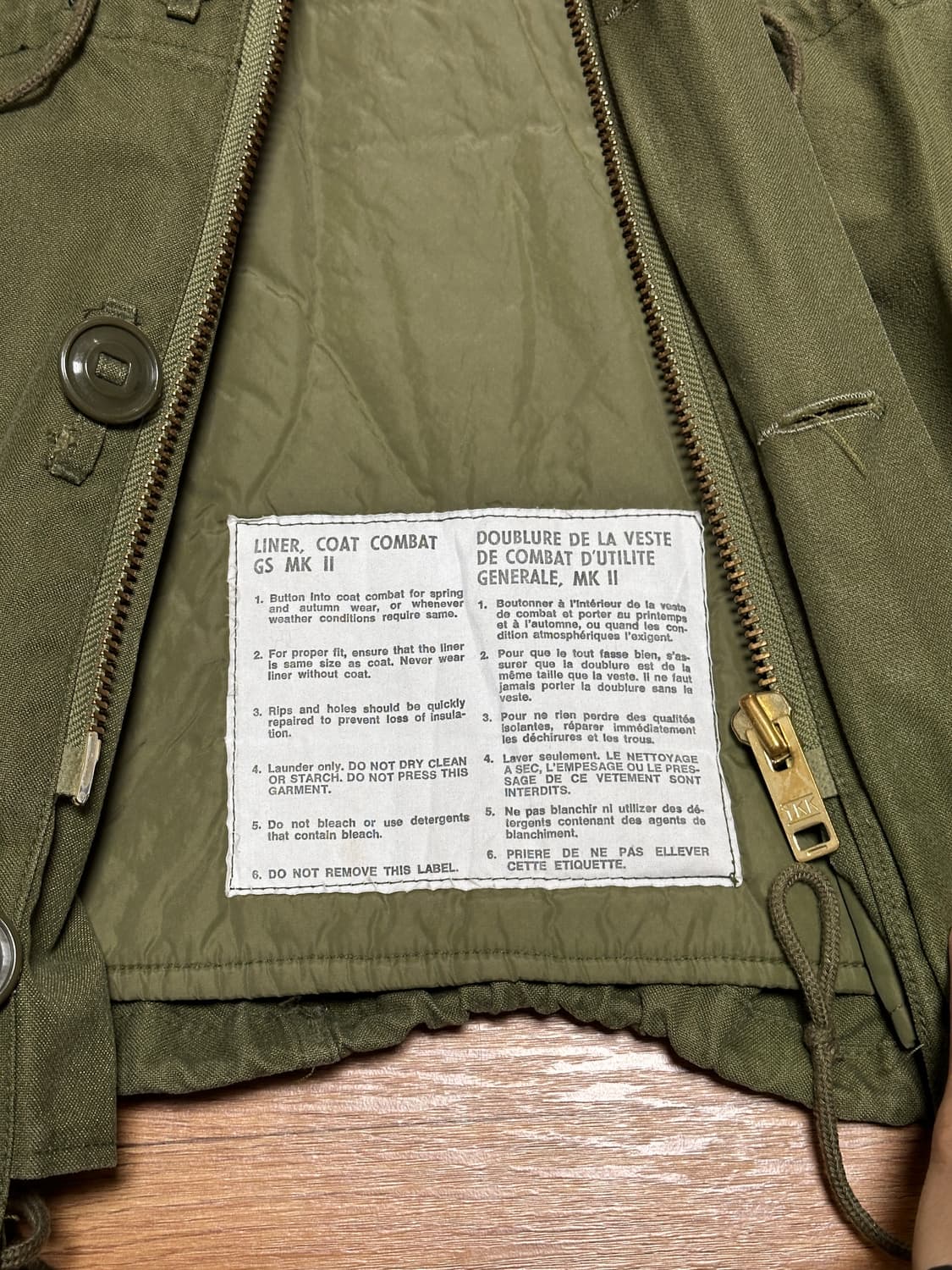 캐나다군 필드자켓(내피포함) 상품이미지3