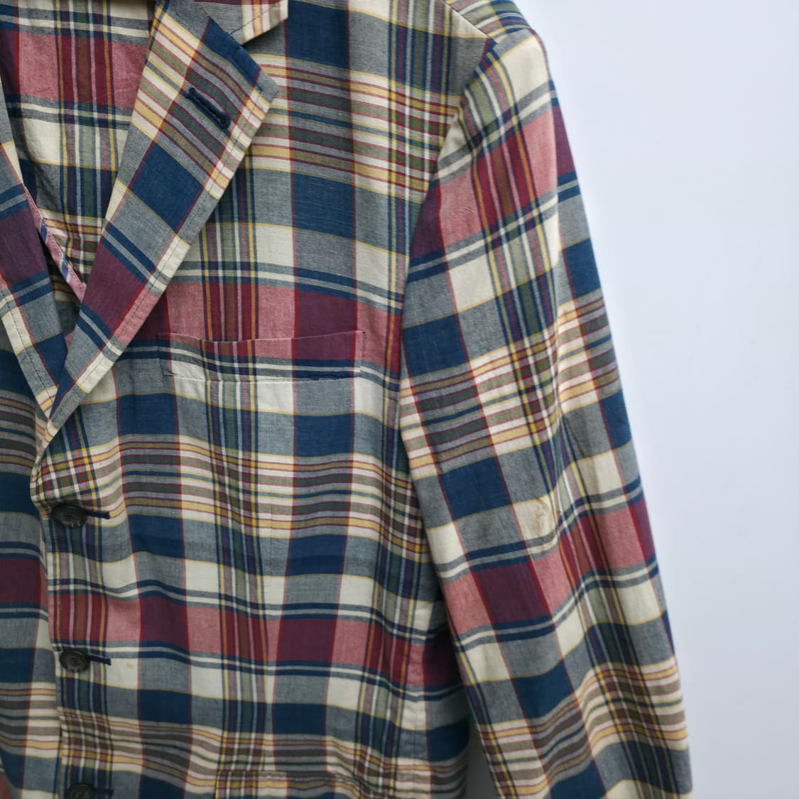 [XL] 폴로 랄프로렌 RUGBY 체크 블레이저 린넨 자켓 상품이미지4