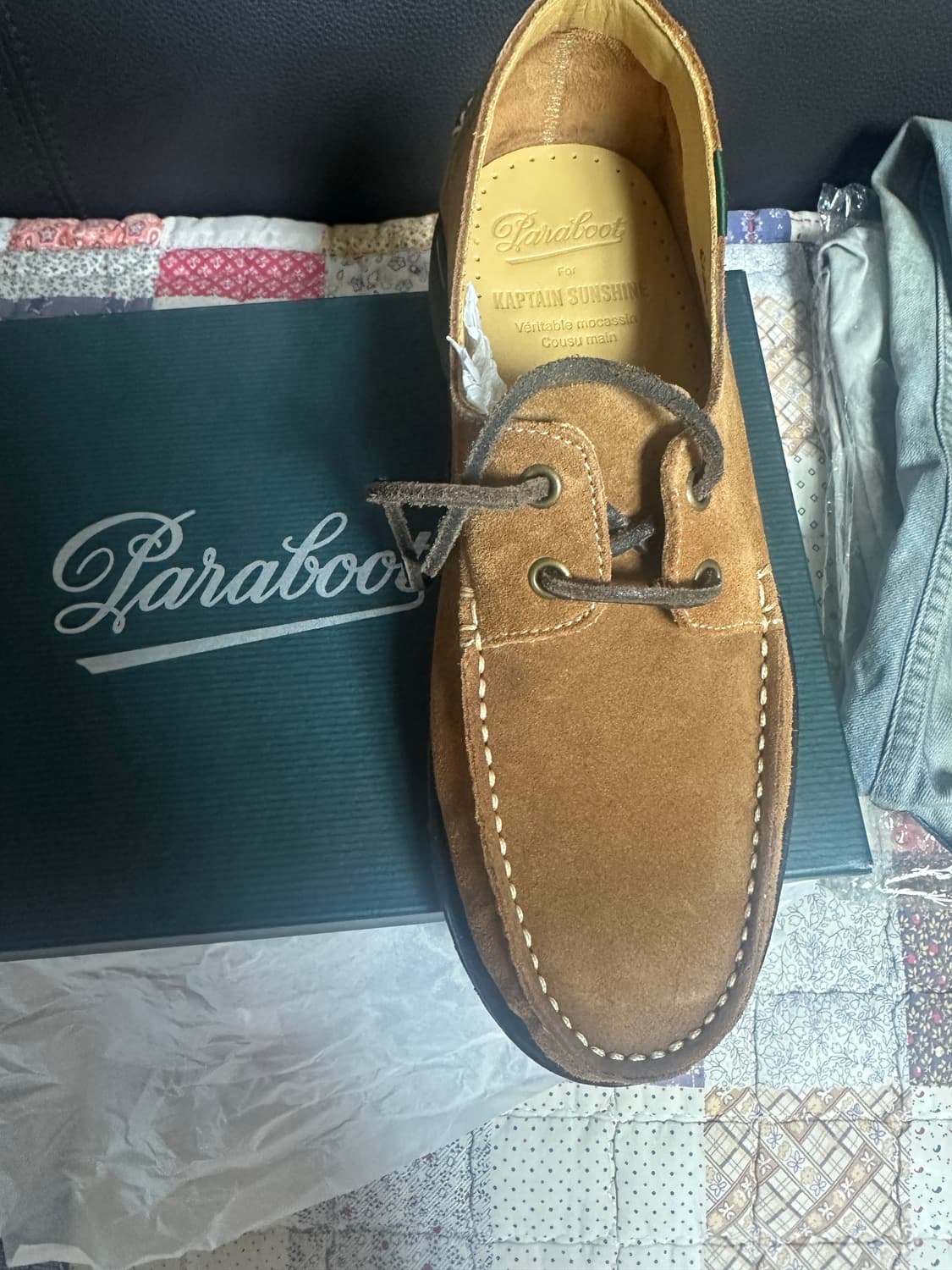 캡틴선샤인 파라부트 도밍구 uk6.5 브라운 스웨이드 상품이미지1