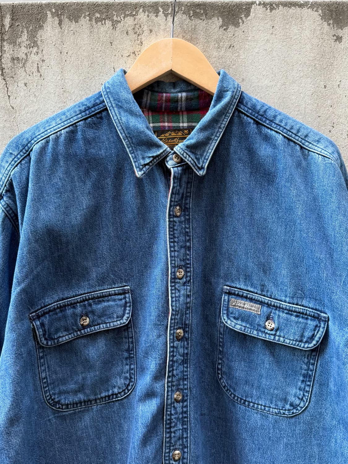 90s Eddie Bauer Denim Over Shirt  상품이미지2
