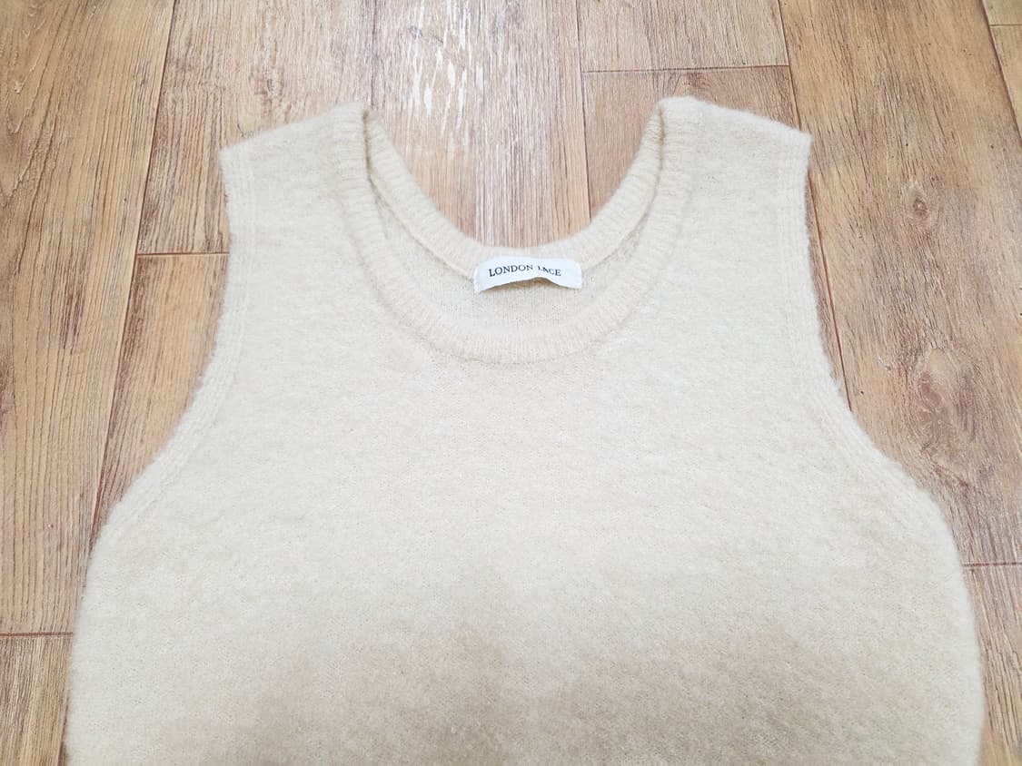 런던레이스(LONDON LACE) 부클 베스트니트 55-66 새상품 상품이미지2