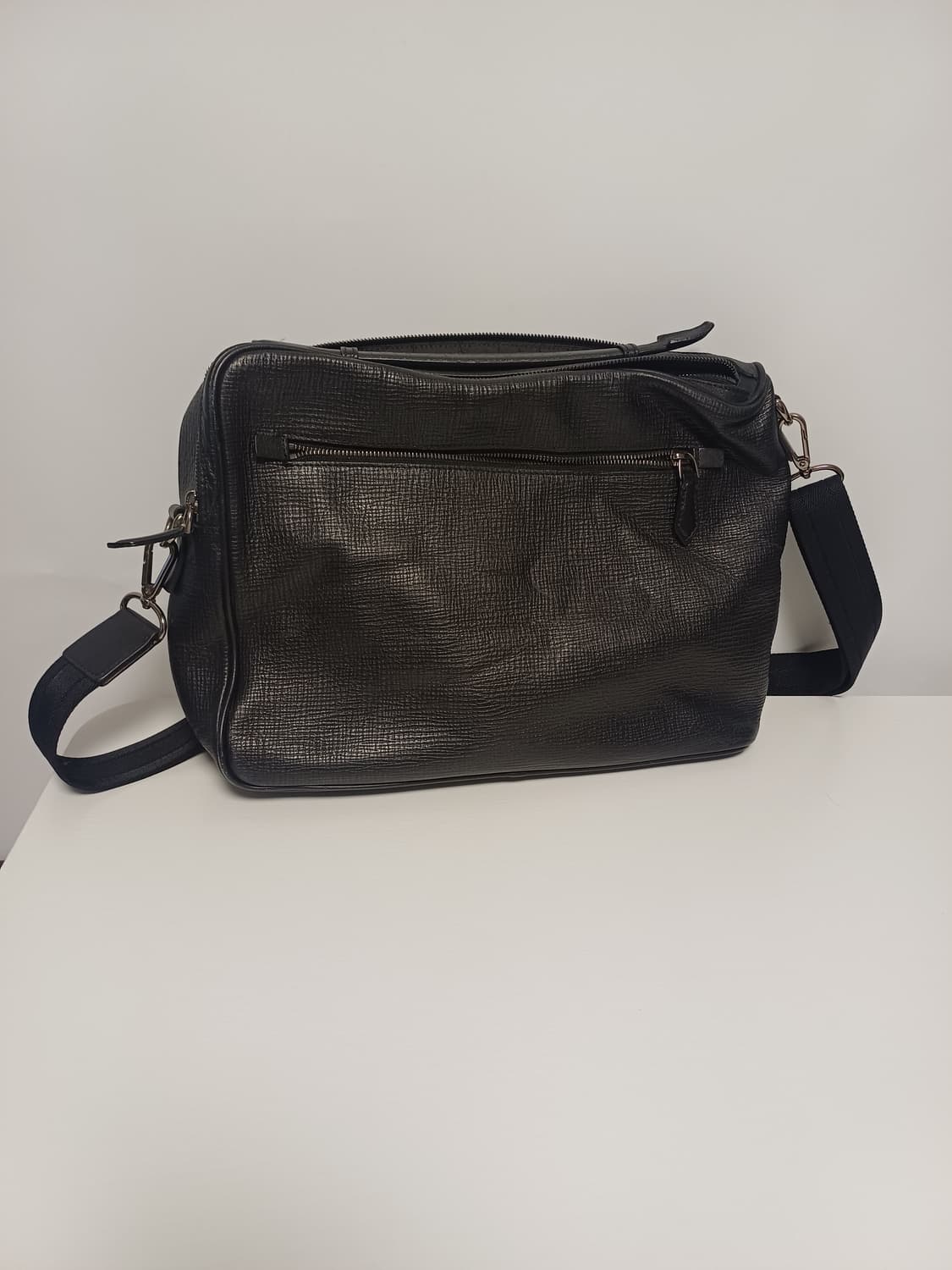 닥스 런던 남성 가죽 메신저백 (DBBA 8F114 BK) 상품이미지2