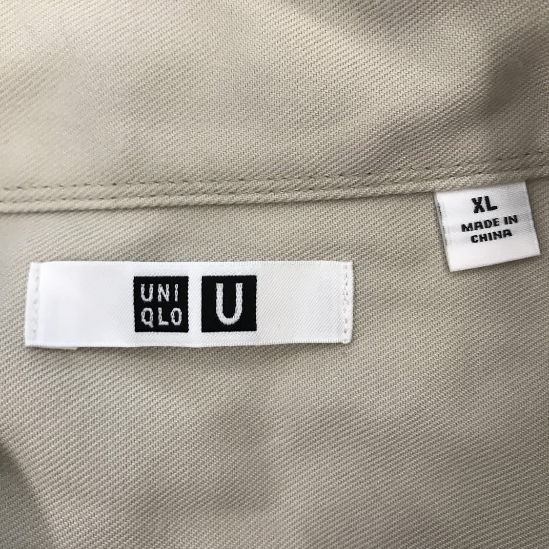 유니클로U 트윌워크 오버사이즈셔츠 북미판 [XL] 상품이미지4