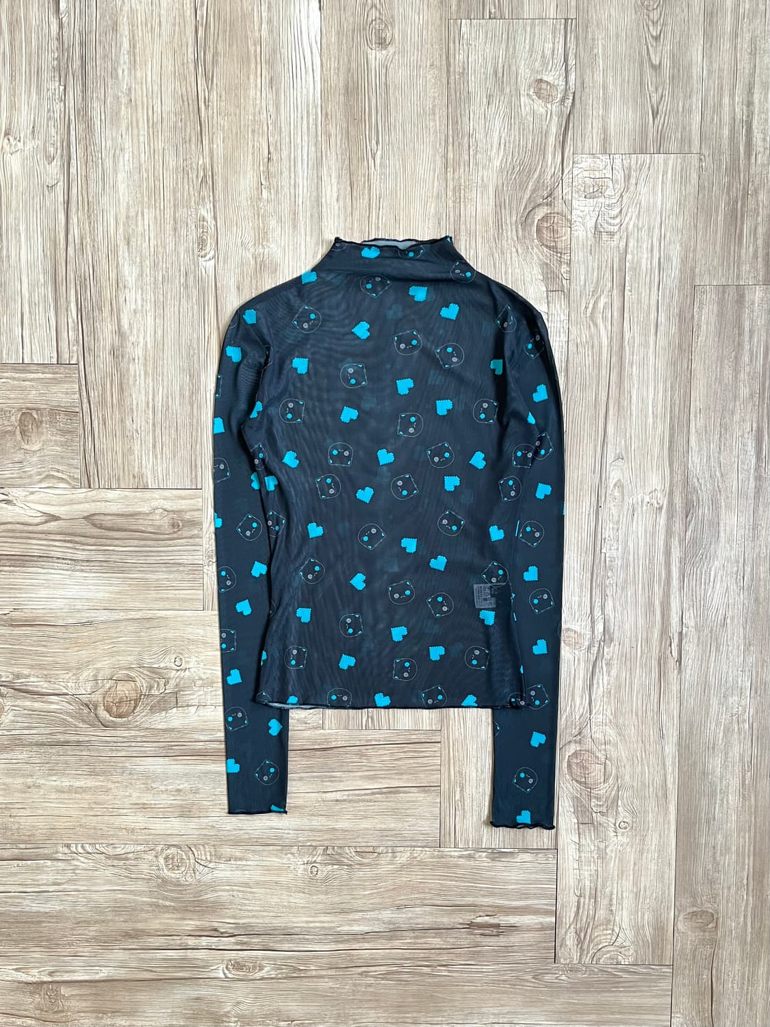 NieR 시스루 민트 캣 탑 상품이미지1