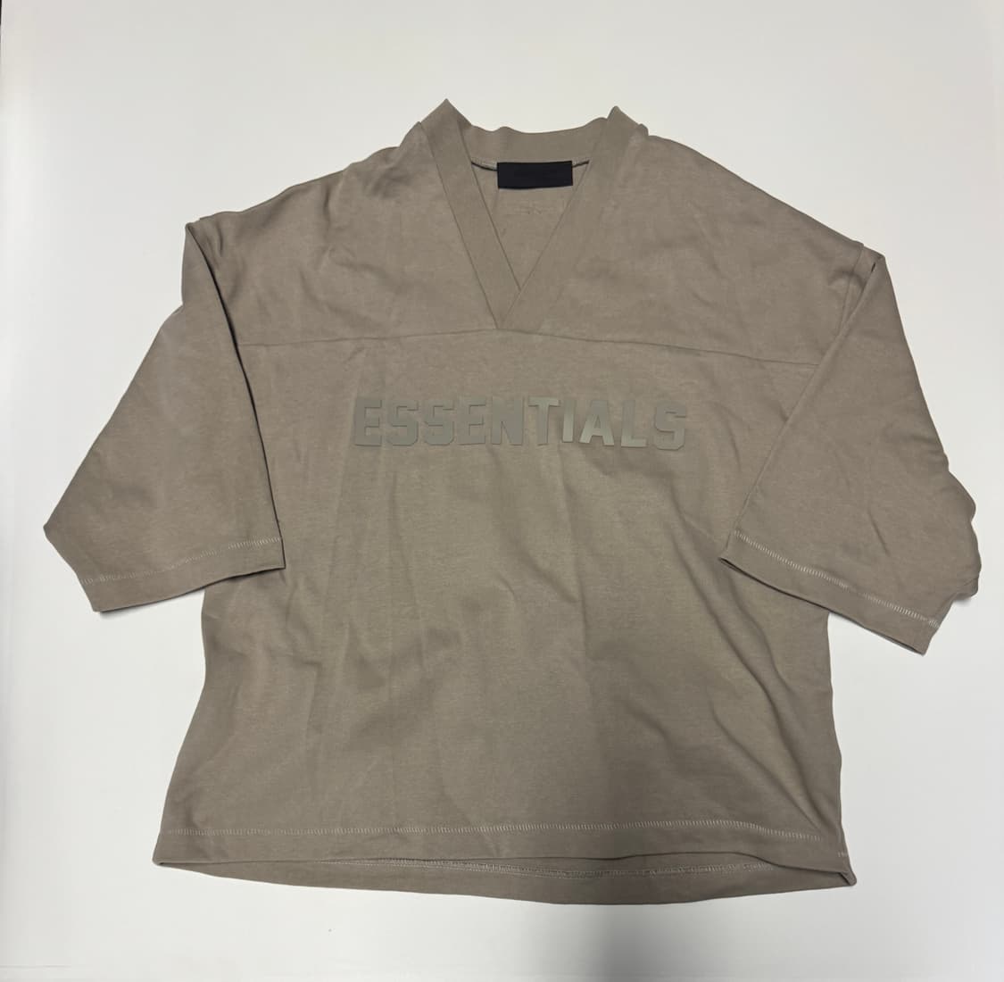 피어오브갓 에센셜 브이넥 풋볼 코튼 반팔 티셔츠 XL ~ 2XL 상품이미지1