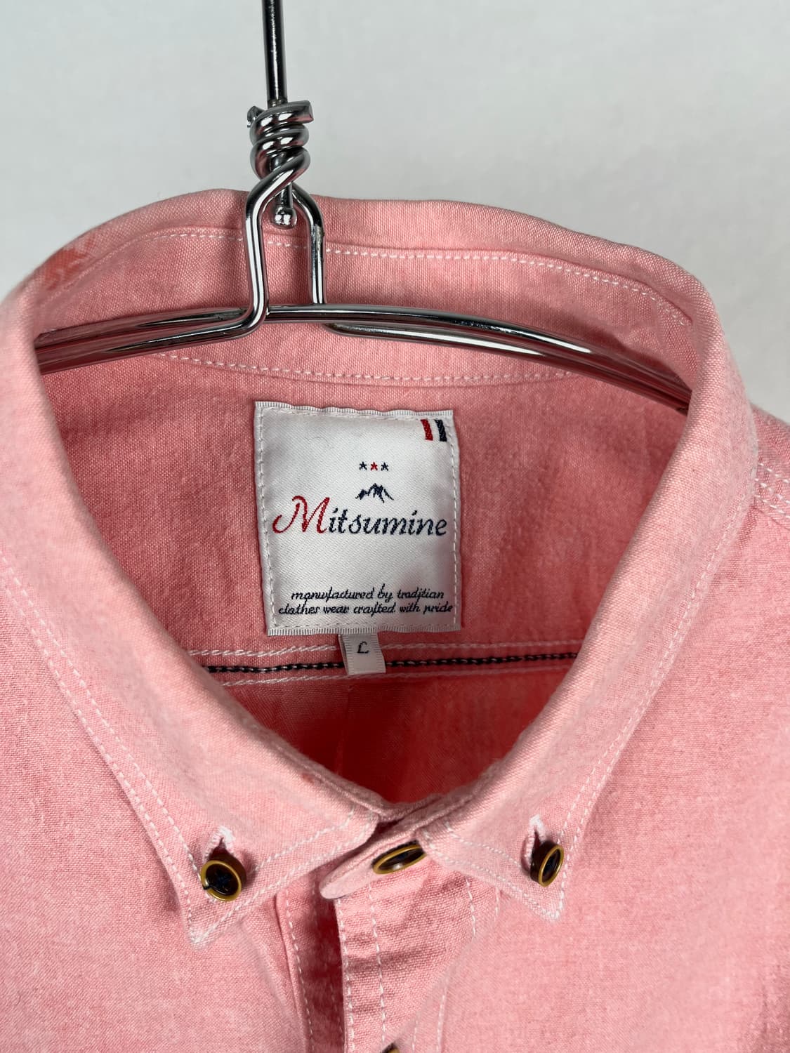 Harris Tweed 핑크 컬러 셔츠  상품이미지3