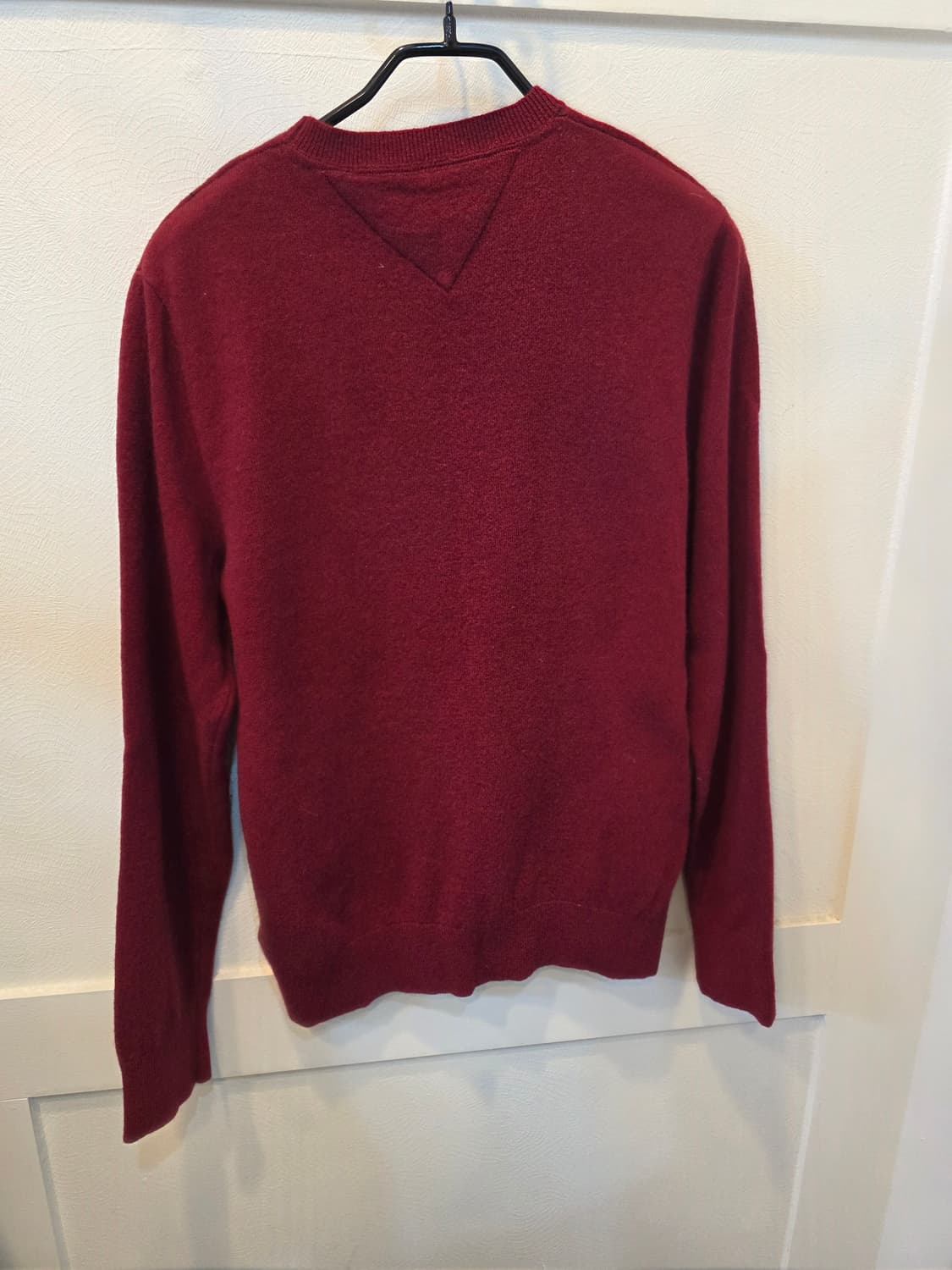 타미힐피거 레드 체크 니트 상품이미지4