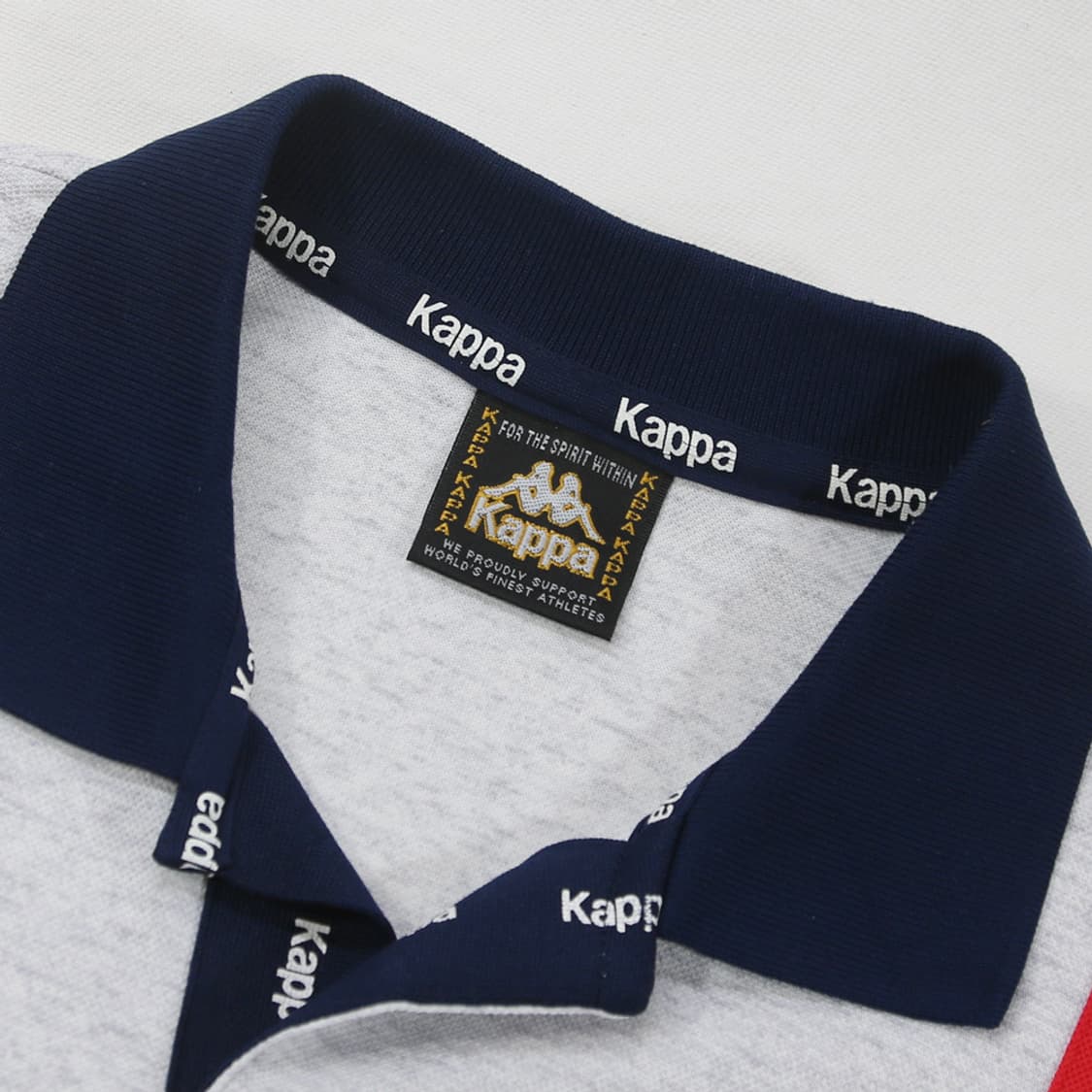 (착용컷) Kappa 올드스쿨 반팔 카라티 (L) 상품이미지6