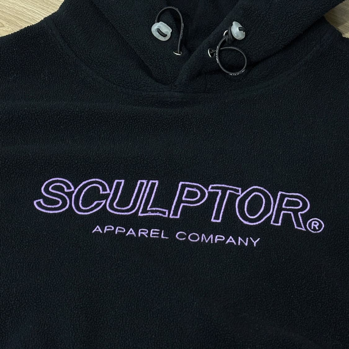 스컬프터 후리스 크롭 후드티 상품이미지2