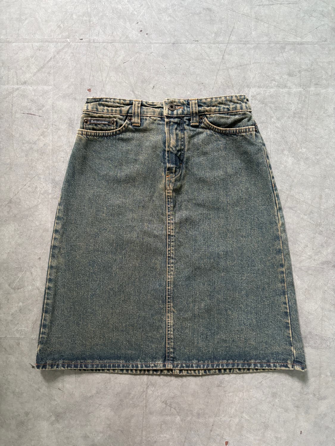 Dolce & Gabbana 돌체앤가바나 빈티지 데님 미디 스커트 상품이미지4