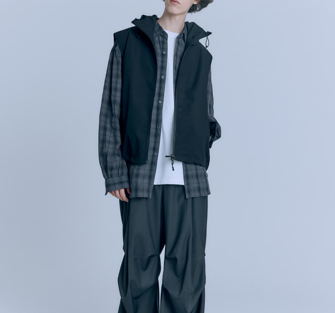 아르반 하이크 베스트 후드집업 차콜  상품이미지10