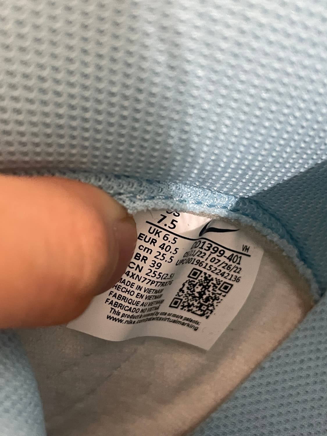 NIKE DUNK 레트로 블루 칠 하이 상품이미지4