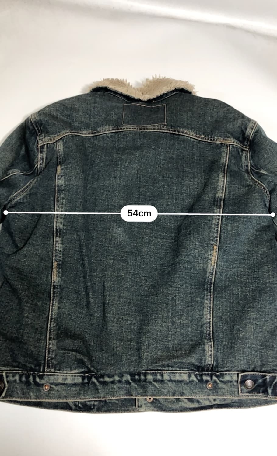 아베크롬비 90s 데미지드 쉐르파 데님자켓 XL 상품이미지10