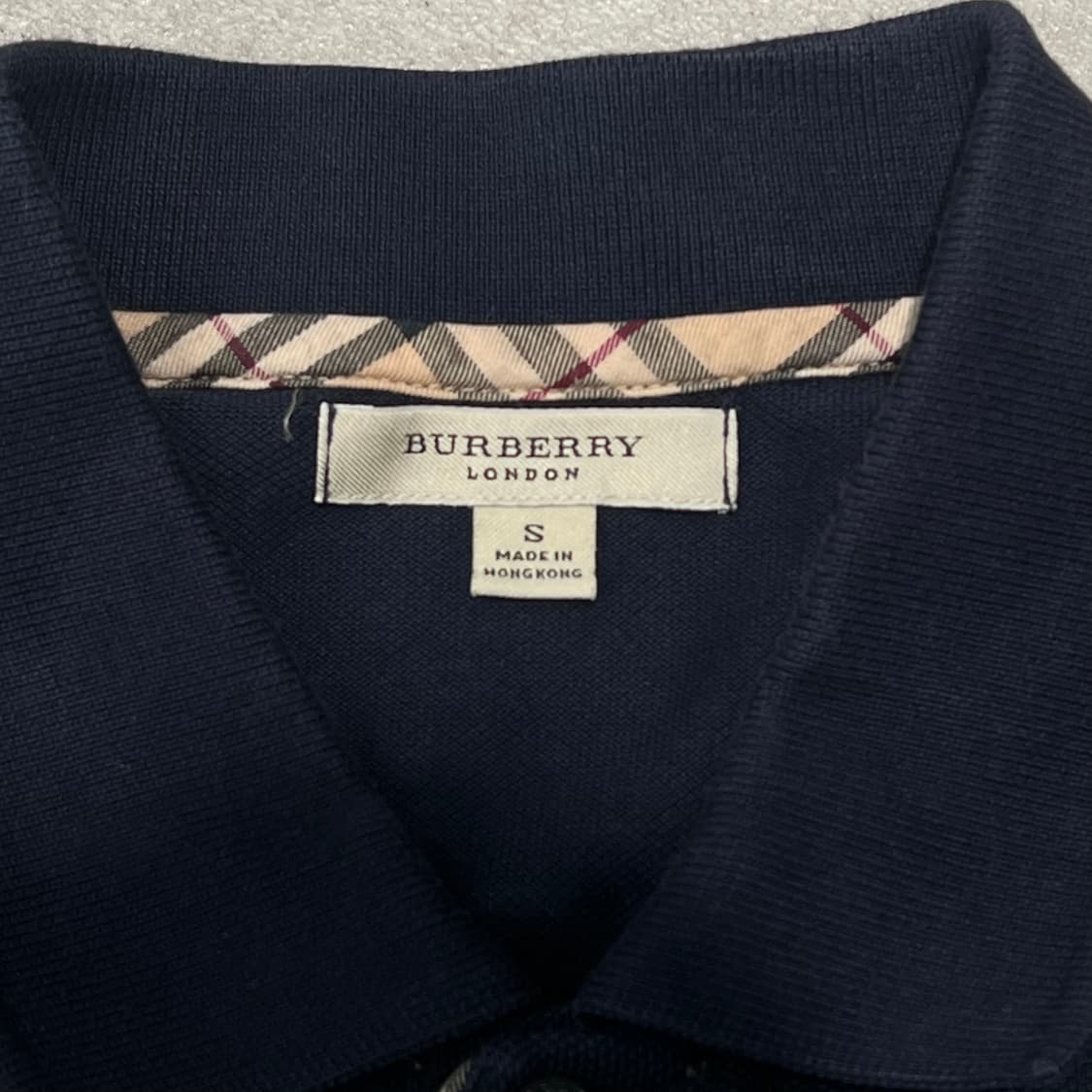 버버리 반팔카라티+명품감정서 s10655 상품이미지5