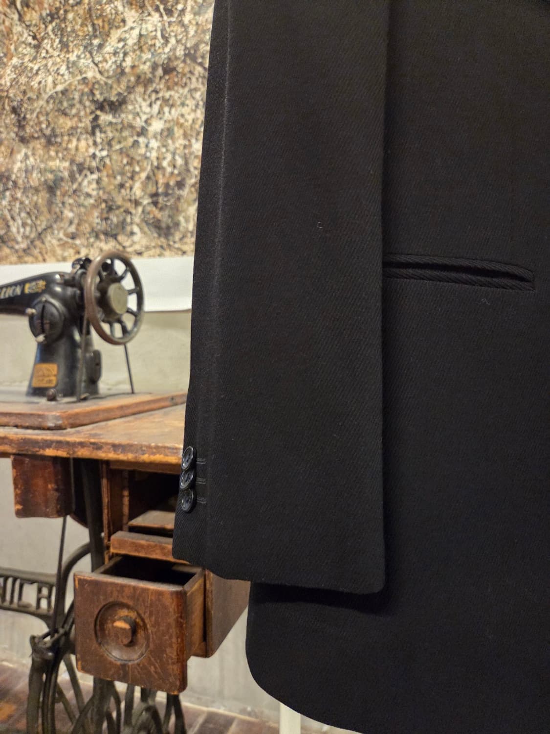 아르마니 꼴레지오니 블랙 테일러드자켓 상품이미지9