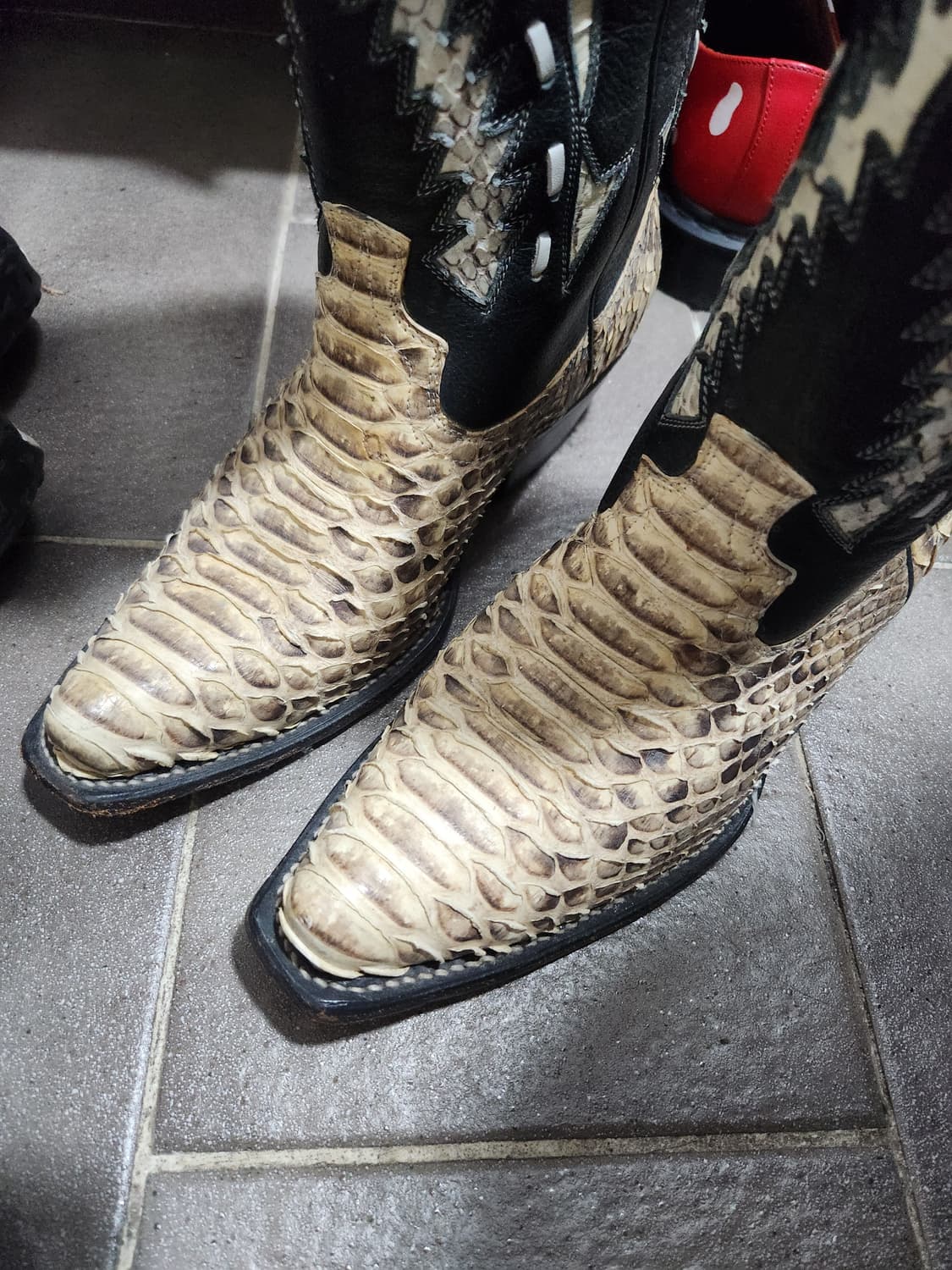 뱀피 웨스턴 부츠 상품이미지3