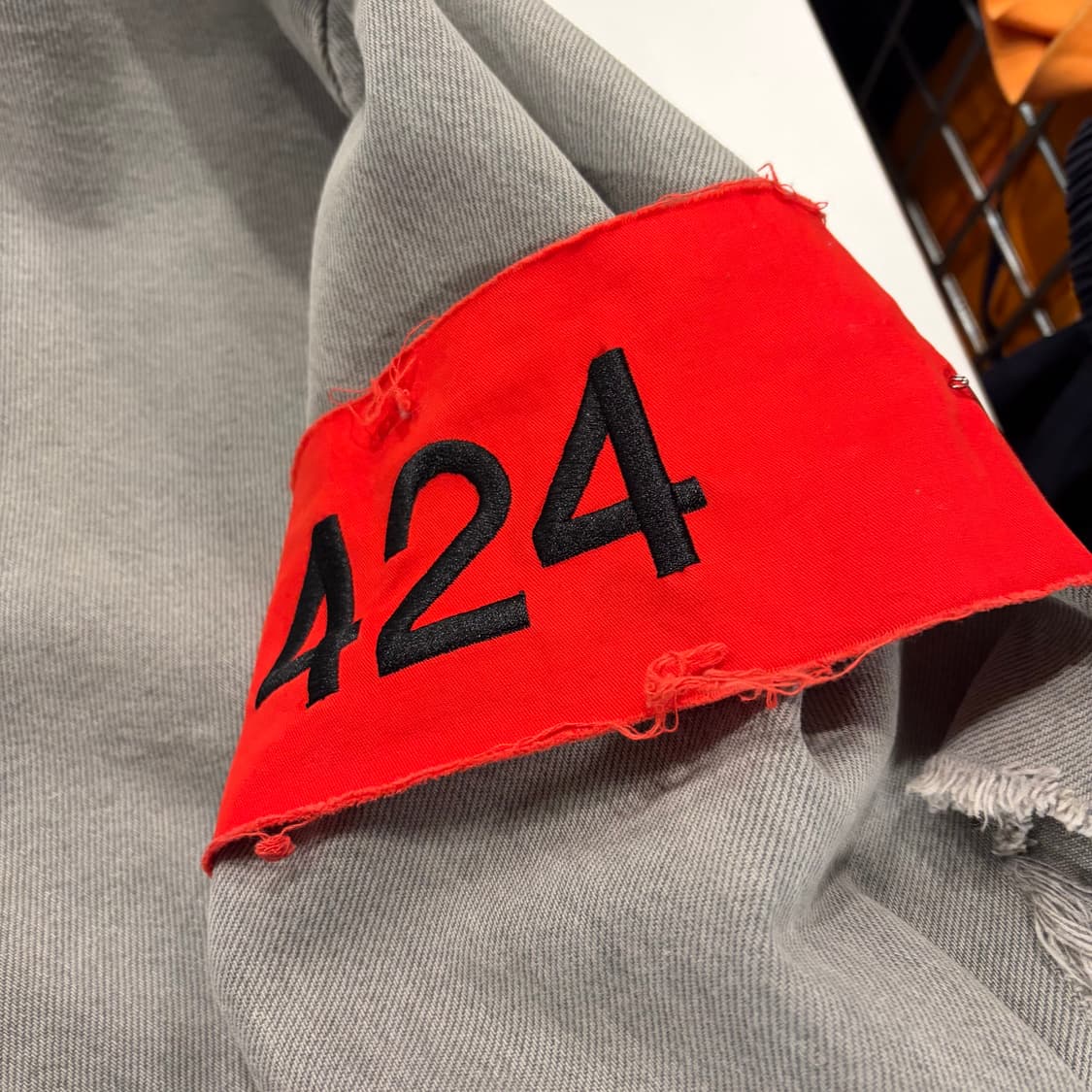 [S] 424 데님 디스 데님 후드 집업 워크 자켓 B577 상품이미지4