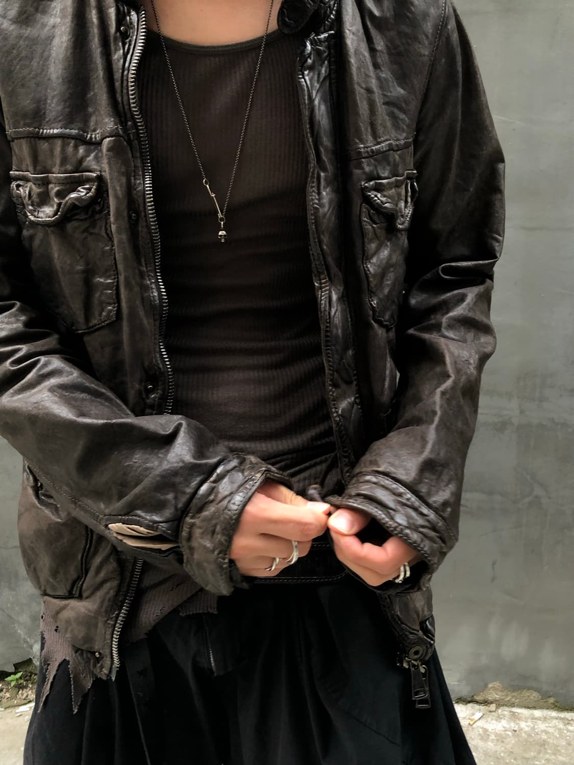 조르지오 브라토 아티잔 레더 자켓 상품이미지10