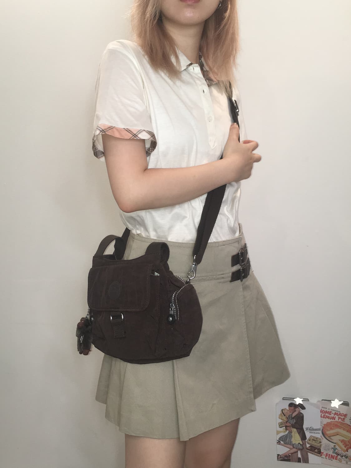 Kipling 키플링 초코 브라운 투웨이백 상품이미지5