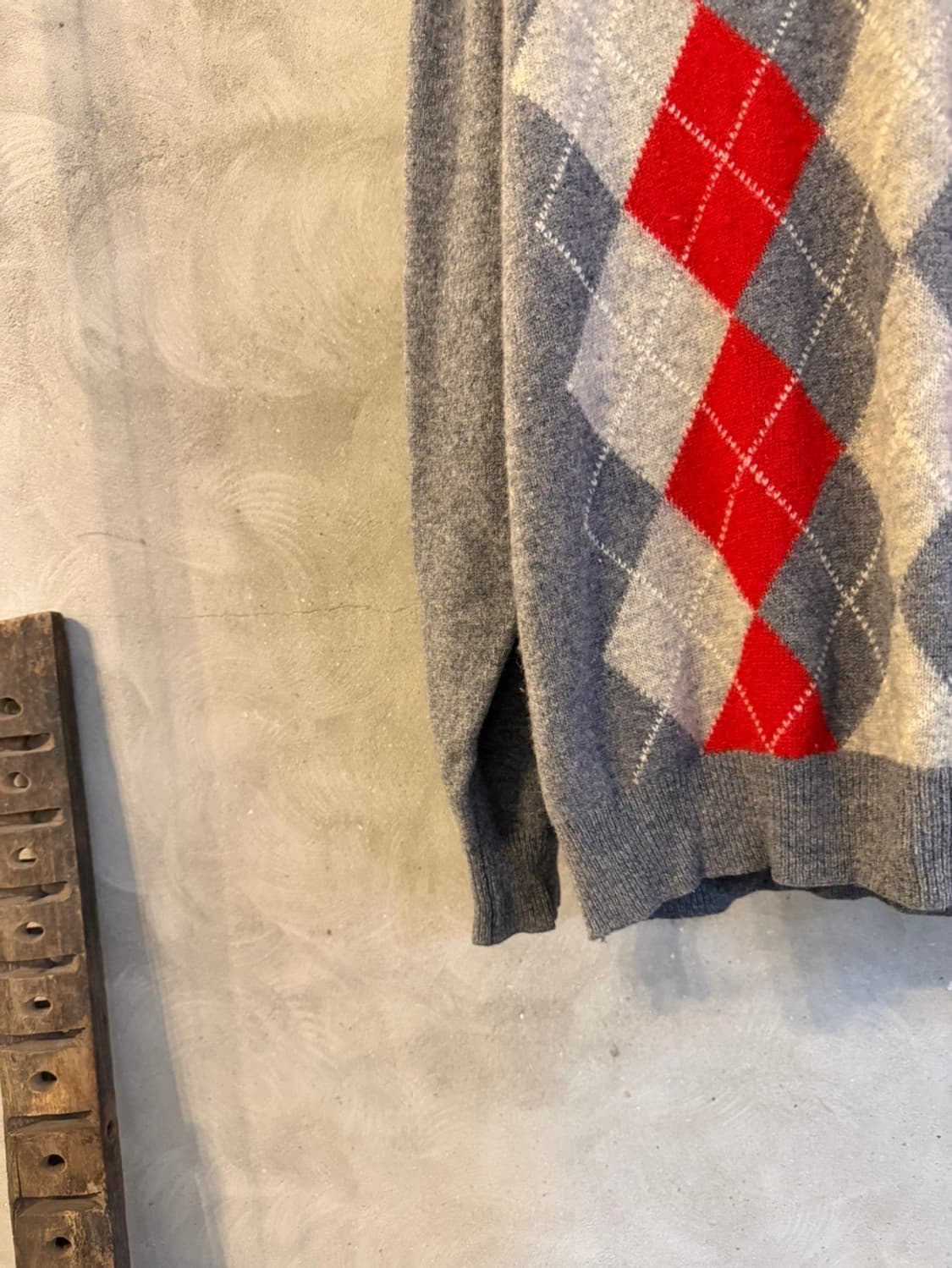 울시 아가일 램스울 니트 100 상품이미지5