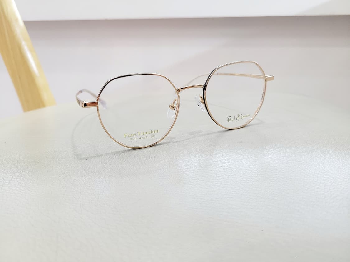폴휴먼안경(PHF422A 골드육각)퓨어티탄초경량 상품이미지5
