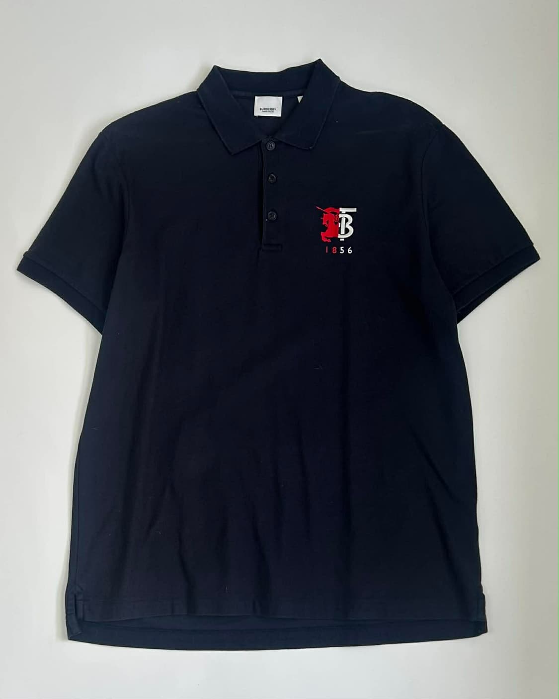 [XL] 버버리 TB 로고 폴로 셔츠 반팔 카라티 상품이미지1