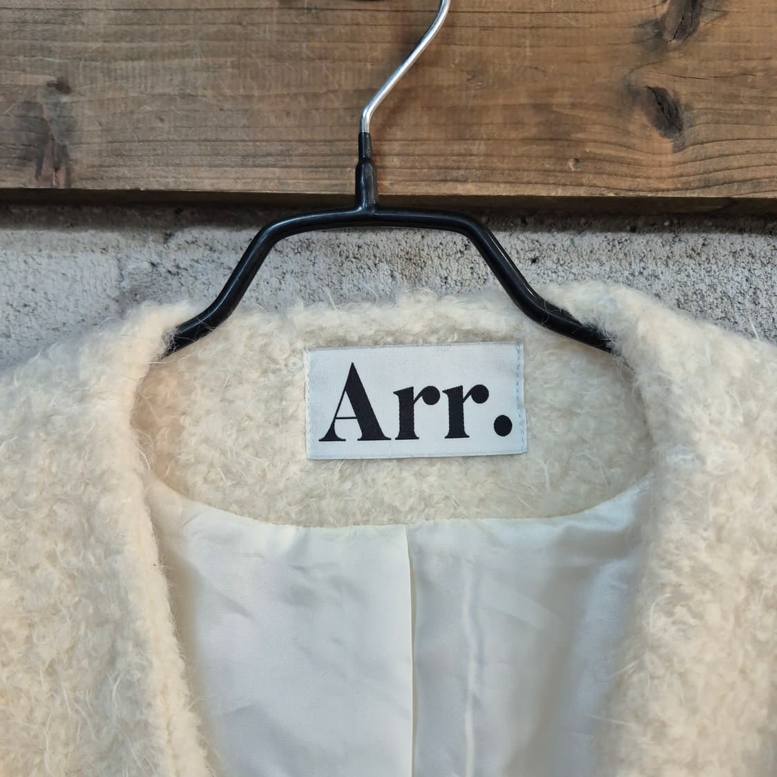 Arr 아르 퍼 부클 크롭 가디건 자켓 상품이미지4