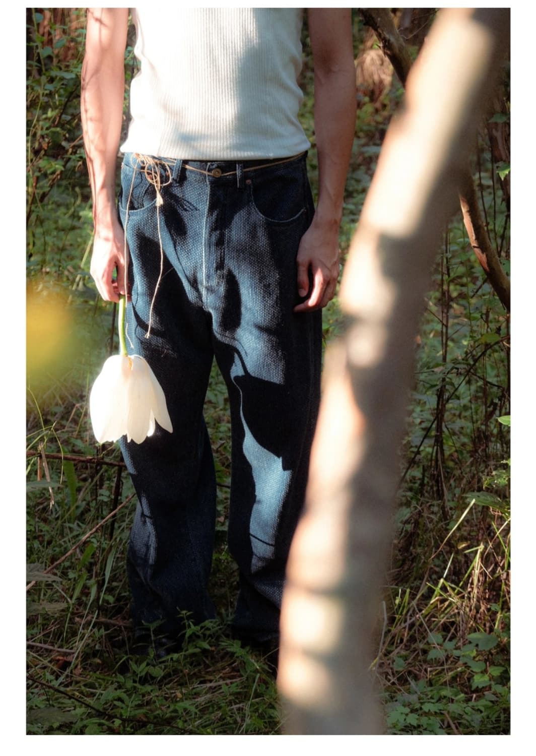 키바타 사시코팬츠 올드블루 3사이즈  상품이미지7